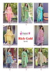 Rich Gold Vol 01 By Mystic 9 Swarovski Cotton Readymade Suits Wholesale Market In Surat With Price
